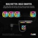 Corsair iCUE LINK QX120 RGB 120mm Magnetic Dome RGB Single Fan Expansion Kit - Black thumbnail 4
