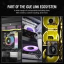 Corsair iCUE LINK QX120 RGB 120mm Magnetic Dome RGB Single Fan Expansion Kit - Black thumbnail 7