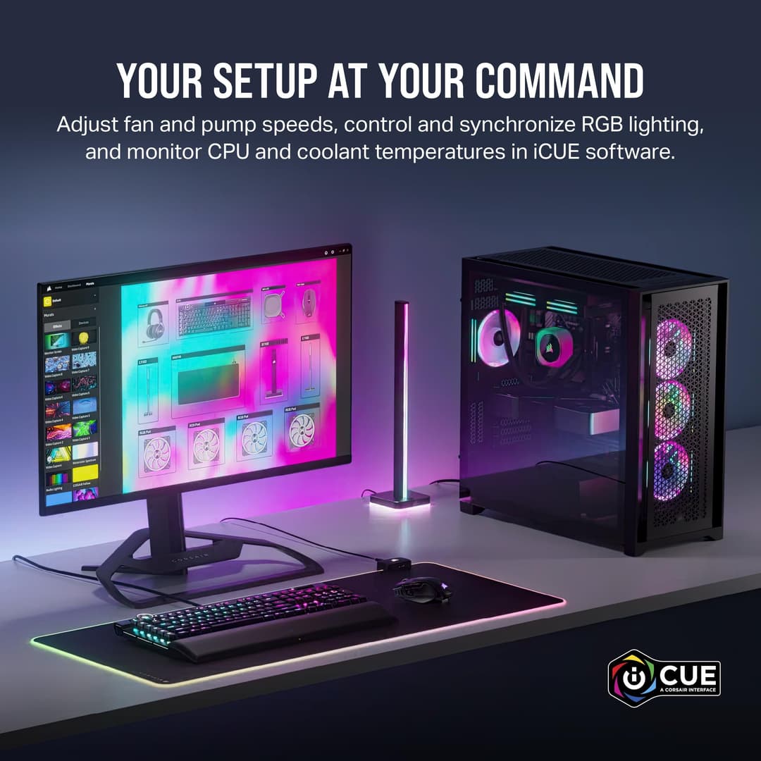 Corsair iCUE LINK QX120 RGB 120mm Magnetic Dome RGB Single Fan Expansion Kit - Black - Image 8