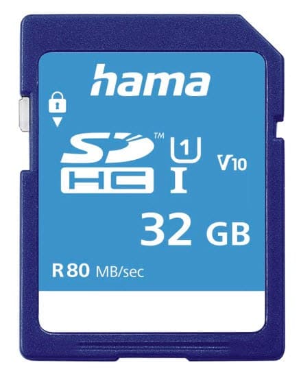 Hama 00124135 Memory Card 32 GB SDHC UHS-I Class 10 80MB/s
