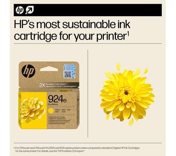 HP 924e EvoMore Yellow Ink Cartridge - Image 2