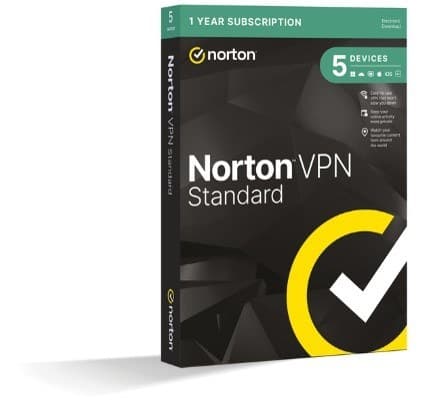 Norton VPN Standard - 1 User, 5 Devices, 12 Months