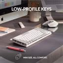 Logitech MX Mechanical Mini for Mac Wireless Illuminated Keyboard - Tactile Quiet Switches - Pale Grey thumbnail 3