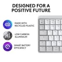 Logitech MX Mechanical Mini for Mac Wireless Illuminated Keyboard - Tactile Quiet Switches - Pale Grey thumbnail 5