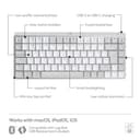 Logitech MX Mechanical Mini for Mac Wireless Illuminated Keyboard - Tactile Quiet Switches - Pale Grey thumbnail 6