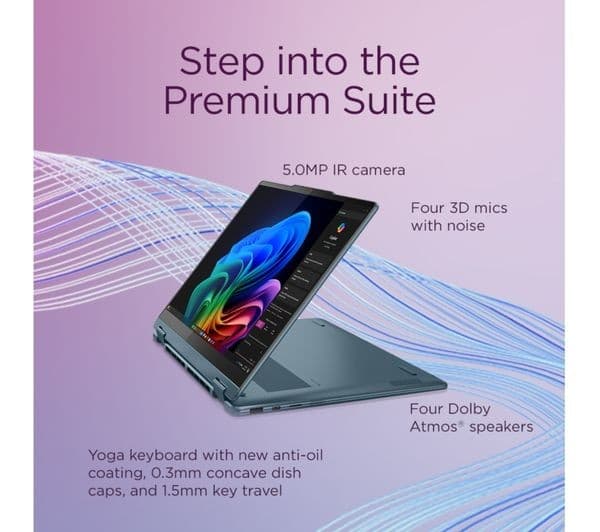 LENOVO Yoga 7 14" 2-in-1 AMD Ryzen AI 7 24GB 1TB Tidal Teal - Image 10