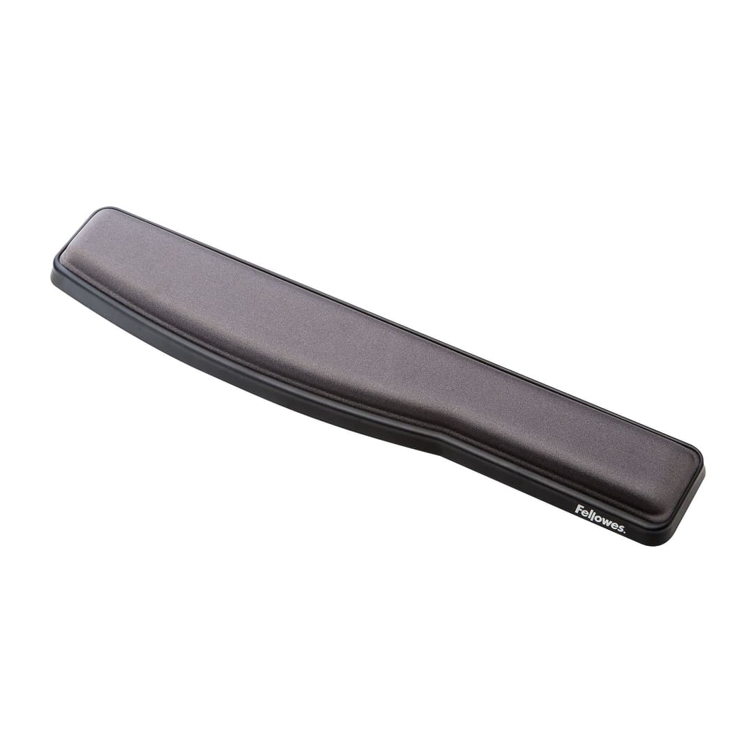 Fellowes Keyboard Wrist Rest - Premium Gel Wrist Rest with Non Skid Rubber Base - Adjustable Ergonomic Wrist Support for Computer, Laptop, Home Office Use - Black - Image 1