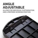 Fellowes Keyboard Wrist Rest - Premium Gel Wrist Rest with Non Skid Rubber Base - Adjustable Ergonomic Wrist Support for Computer, Laptop, Home Office Use - Black thumbnail 3