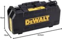 DEWALT 1010W 115mm Angle Grinder 11000RPM Anti-Vibration Handle Kit Box - Yellow thumbnail 5