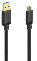 Hama USB-A to USB-C Cable, USB 3.2 Gen 1, 5 Gbit/s, Black - 1.5m thumbnail 2