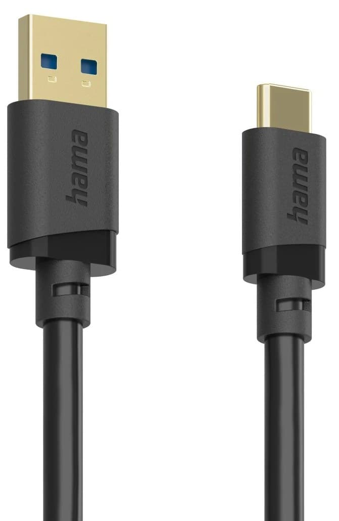 Hama USB-A to USB-C Cable, USB 3.2 Gen 1, 5 Gbit/s, Black - 1.5m - Image 3