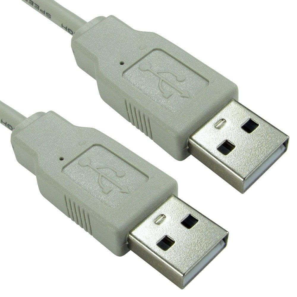Cables Direct 1.8m USB 2.0 Type A to Type A Cable in Beige