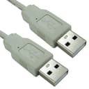 Cables Direct 1.8m USB 2.0 Type A to Type A Cable in Beige thumbnail 2