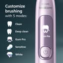 Philips Sonicare Advanced Clean HX3792/12 Electric Toothbrush - Light Pink Metallic thumbnail 5