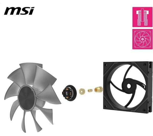 MSI MPG EZ120 ARGB 120mm Case Fan Triple Pack Black - Image 4