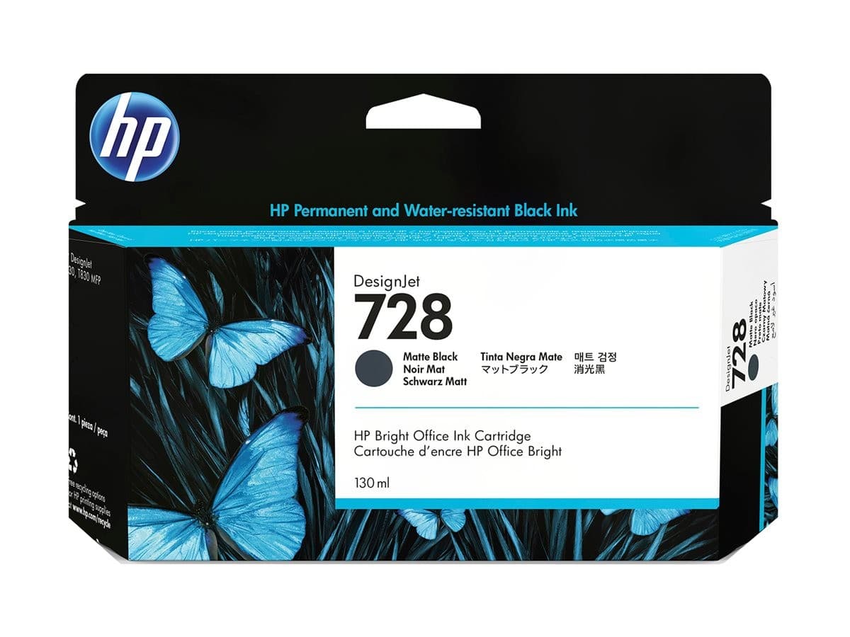 HP 728 - matte black - original - DesignJet - ink cartridge