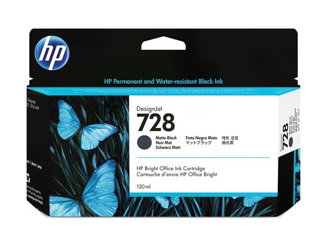 HP 728 - matte black - original - DesignJet - ink cartridge - Image 2
