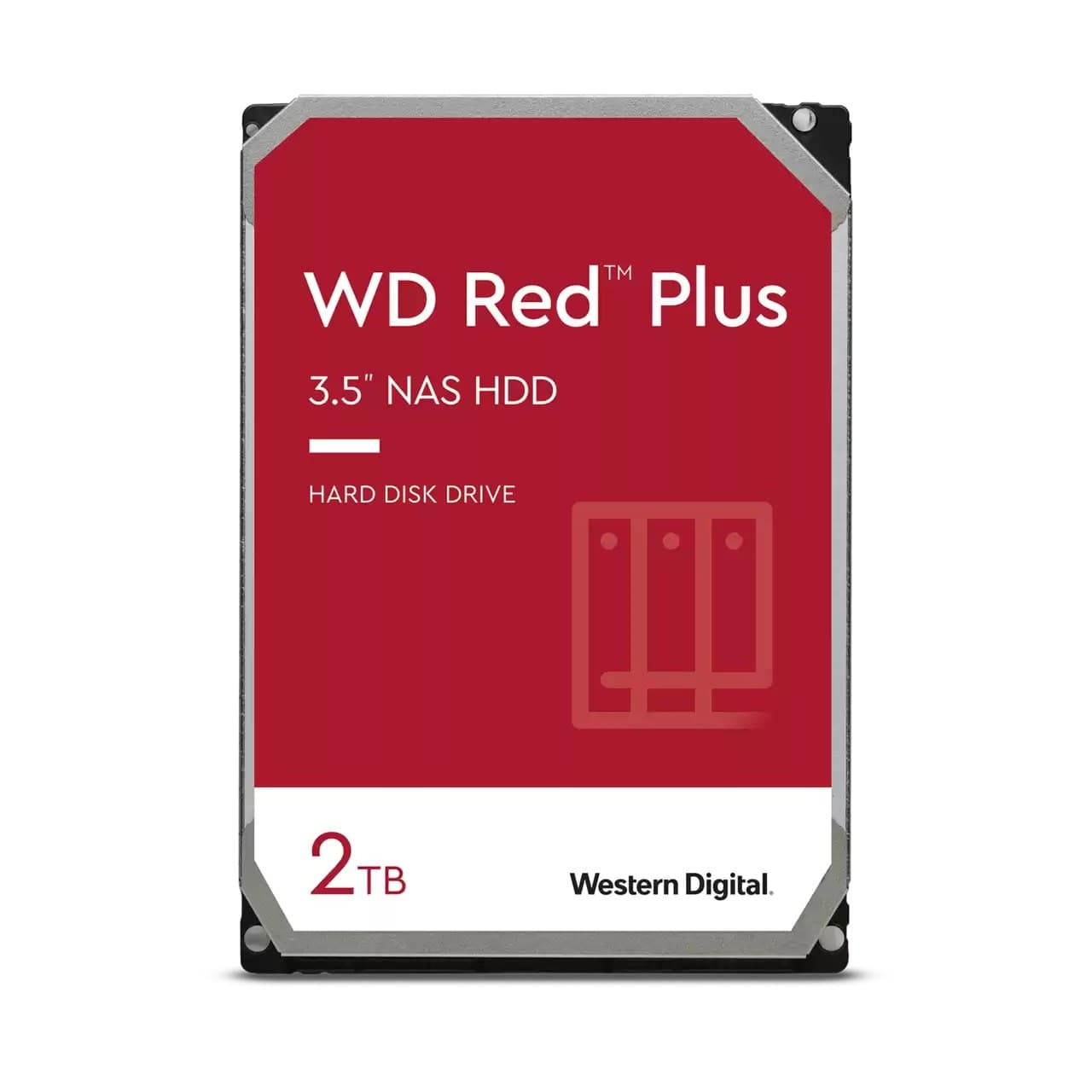 Western Digital Red Plus WD20EFPX internal hard drive 2 TB 5400 RPM 64 MB 3.5" Serial ATA III