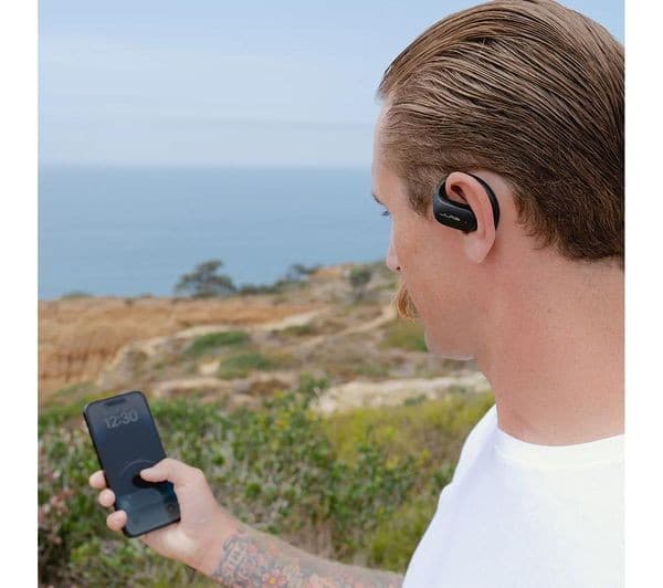 JLab JBuds Open Sport Wireless Bluetooth Open-Ear Earbuds - Black - Image 3