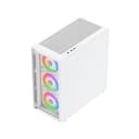 Vida Lucid Micro-ATX Tower ARGB Tempered Glass Gaming PC Case - White thumbnail 3