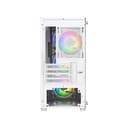 Vida Lucid Micro-ATX Tower ARGB Tempered Glass Gaming PC Case - White thumbnail 9