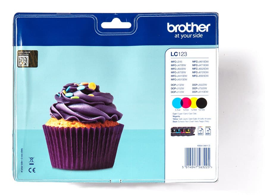 Brother LC-123VALBP ink cartridge 4 pc(s) Original Black, Cyan, Magenta, Yellow - Image 1