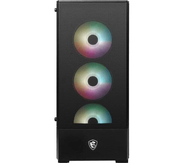 MSI MAG FORGE 112R ATX Mid-Tower PC Case with 4 x 120mm ARGB Fans, Tempered Glass - Black - Image 5