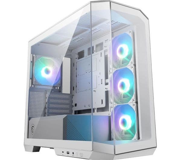 MSI MAG FORGE 112R ATX Mid-Tower PC Case with 4 x 120mm ARGB Fans, Tempered Glass - Black - Image 8