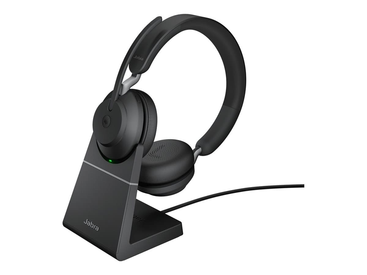 Jabra Evolve2 65 MS Stereo - headset - USB-A - with charging stand