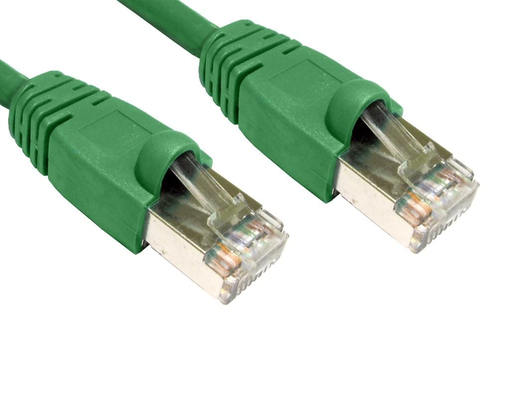 Cables Direct 0.5m (50cm) Cat6 FTP LSZH Snagless Booted Patch Cable RJ-45 (M) to RJ-45 (M) - Green