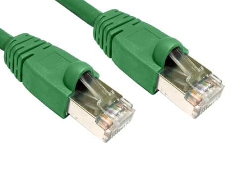 Cables Direct 0.5m (50cm) Cat6 FTP LSZH Snagless Booted Patch Cable RJ-45 (M) to RJ-45 (M) - Green - Image 2