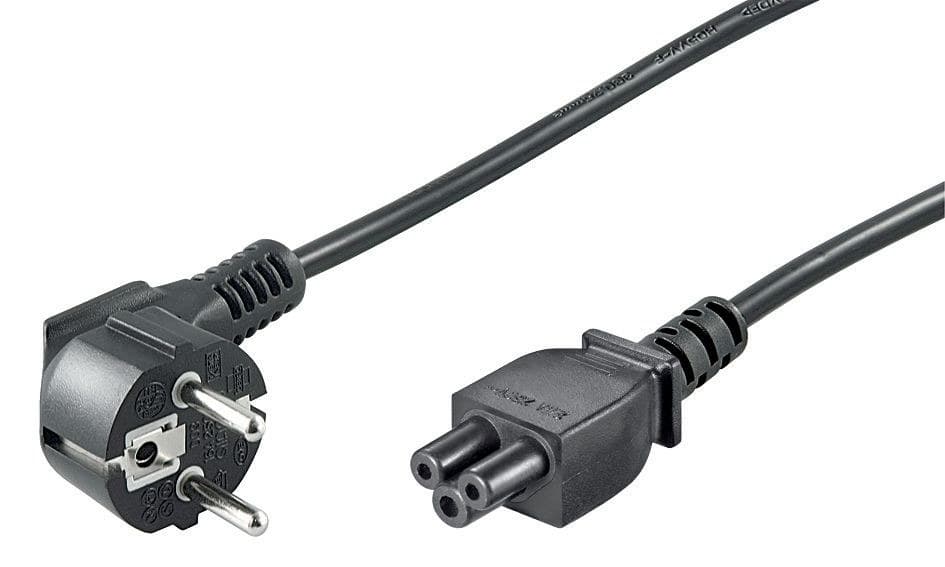 Microconnect PE010810 Power Cord CEE 7/7 (Schuko) Angled to C5 1m Black - Image 1
