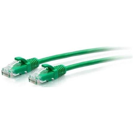 C2G 5ft Cat6a Snagless Unshielded UTP Slim Ethernet Patch Cable Green C2G30155 - Image 2