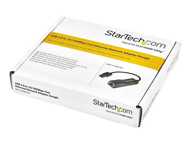 StarTech.com USB 2.0 to 10/100 Mbps Ethernet Network Adapter Dongle - USB Network Adapter - USB 2.0 Fast Ethernet Adapter - USB NIC (USB2100) - network adapter - USB 2.0 - 10/100 Ethernet - Image 5