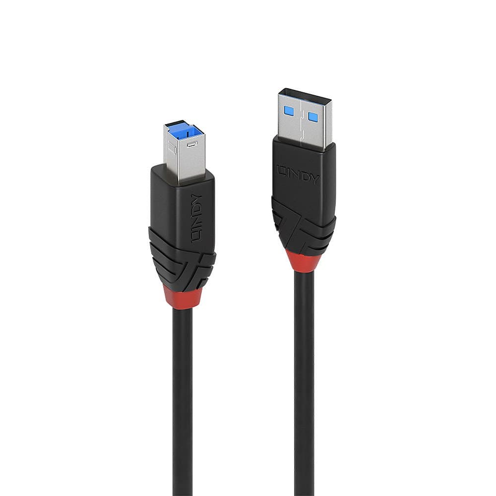 Lindy 10m USB 3.0 Active Cable Slim, Type A to B, 5Gbps - Image 1