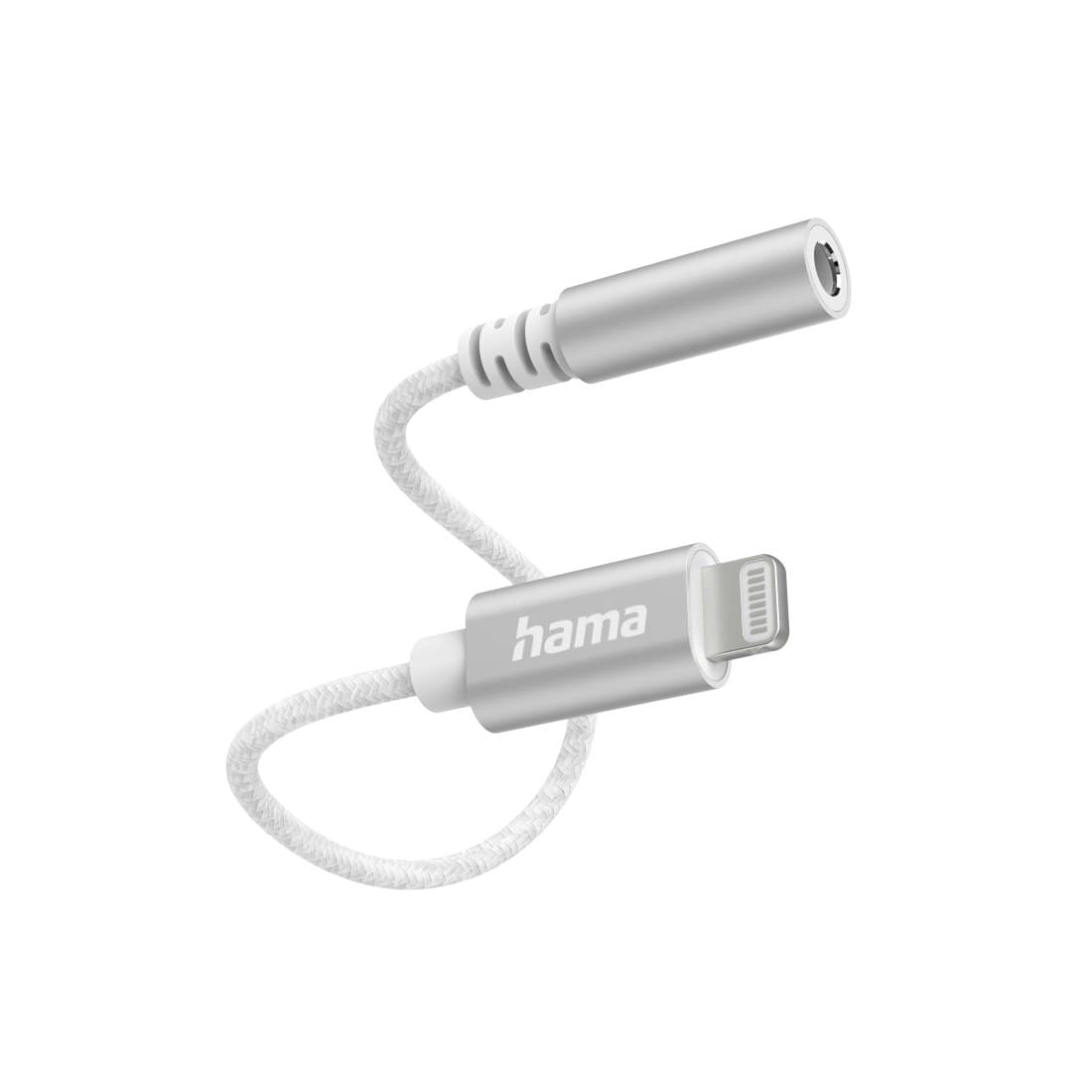 Hama Lightning to 3.5mm Jack Audio Adapter, White