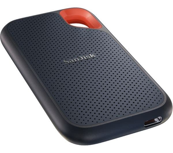 SANDISK Extreme Portable External SSD V2 - 500 GB, Black (SDSSDE61-500G-G25, up to 1050 MB/s) - Image 2