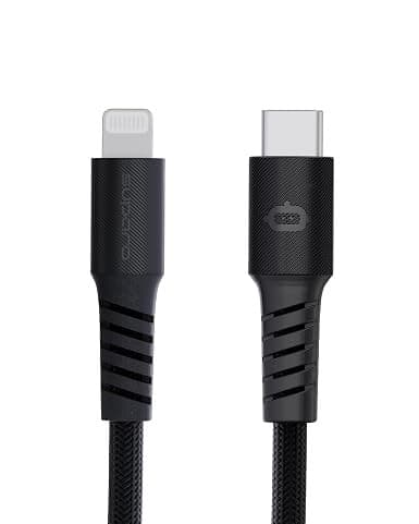 TitanFlex USB-C to Lightning Braided Fast Charging Cable 1.2M Black