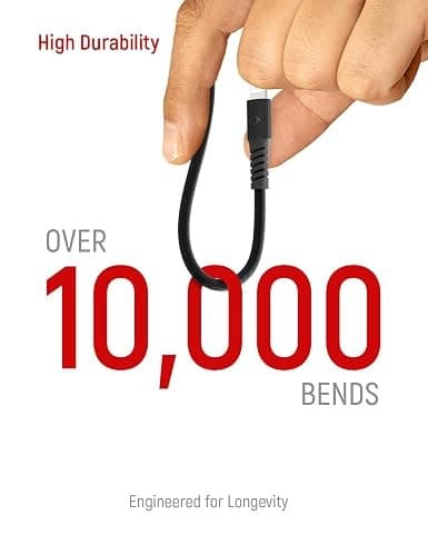 TitanFlex USB-C to Lightning Braided Fast Charging Cable 1.2M Black - Image 2