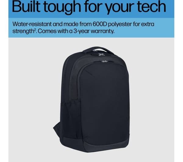 HP 15.6" Laptop Backpack Black & Grey - Image 10