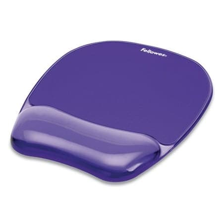 Fellowes Gel Crystals Mouse Pad with Wrist Rest  7.87 x 9.18  Purple - Image 4