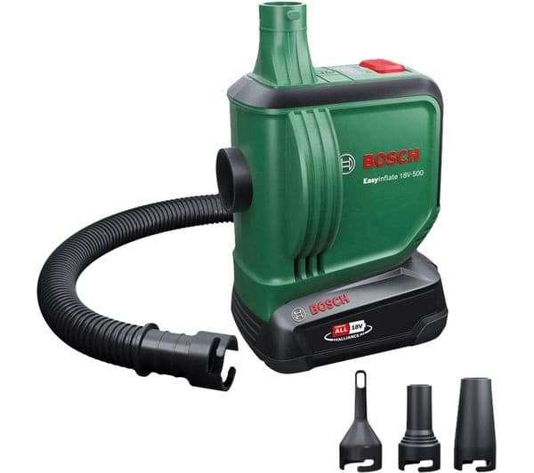 BOSCH EasyInflate 18V-500 0603947270 Cordless Air Pump with 2.0Ah Battery & Charger - Image 1