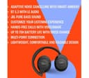 JBL Tune 770NC Wireless Over-Ear Bluetooth Noise-Cancelling Headphones - Blue thumbnail 4