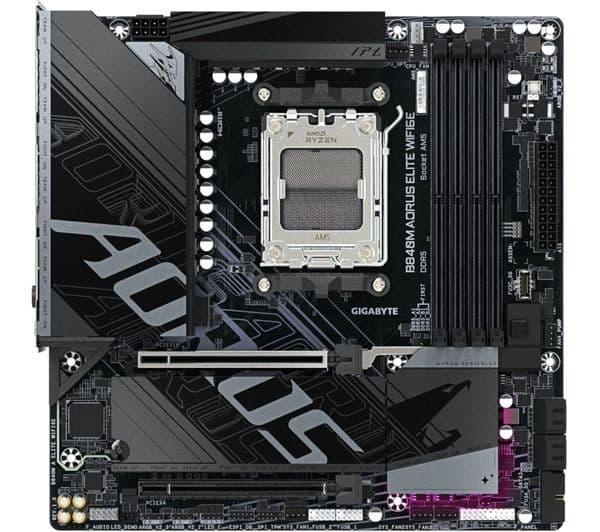 GIGABYTE B840M AORUS ELITE WIFI6E AM5 DDR5 Micro-ATX Motherboard - Image 1