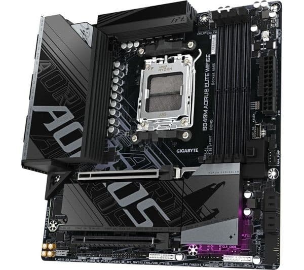 GIGABYTE B840M AORUS ELITE WIFI6E AM5 DDR5 Micro-ATX Motherboard - Image 4