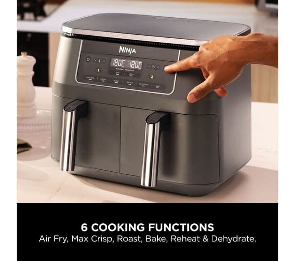 Ninja DZ300UK Dual Zone Air Fryer Gunmetal Grey - Image 5