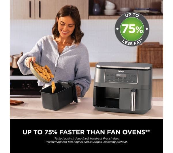 Ninja DZ300UK Dual Zone Air Fryer Gunmetal Grey - Image 6
