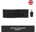 Logitech MK270 Wireless Keyboard Mouse Set Black thumbnail 2