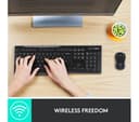 Logitech MK270 Wireless Keyboard Mouse Set Black thumbnail 3