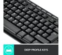 Logitech MK270 Wireless Keyboard Mouse Set Black thumbnail 4